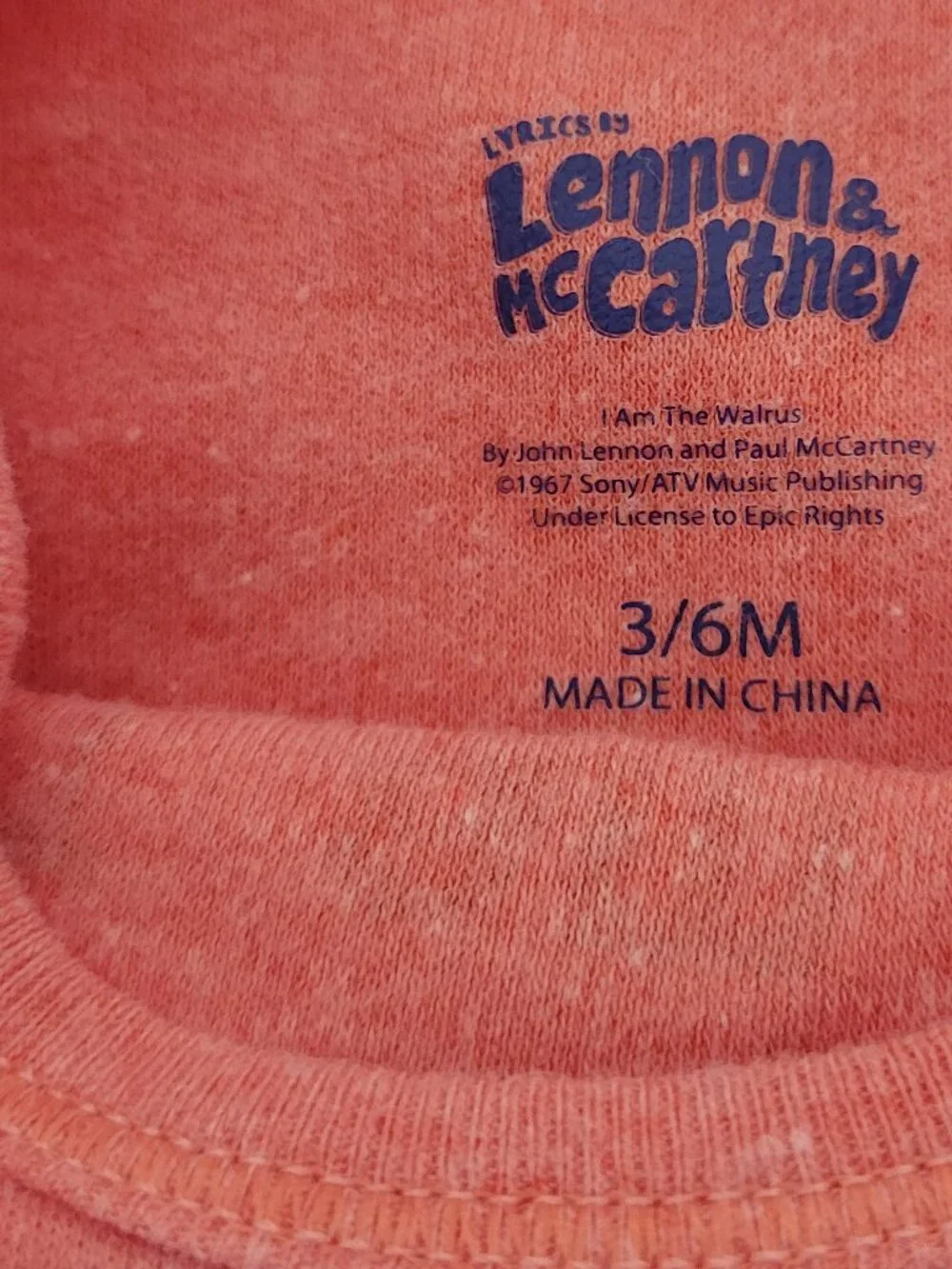 The Beatles Baby Bodysuit Lot Yellow Submarine, Let It Be, I Am The Walrus 3-6m